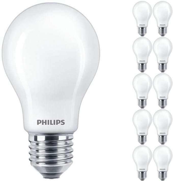 Voordeelpak 10x Philips Corepro LED Lamp E27 Peer Mat 7W 806lm - 830 Warm Wit | Vervangt 60W