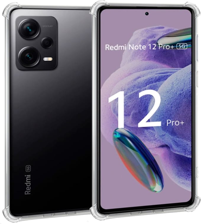 Geschikt voor Xiaomi Xiaomi Redmi Note 12 Pro+ - Hoesje - Shock Proof Case – Cover Transparant