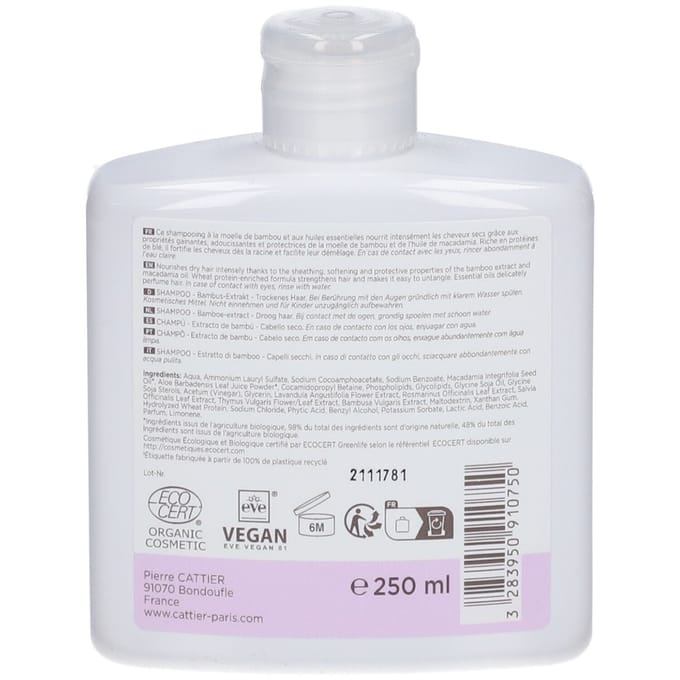 Cattier Shampoo voor Droog Haar 250