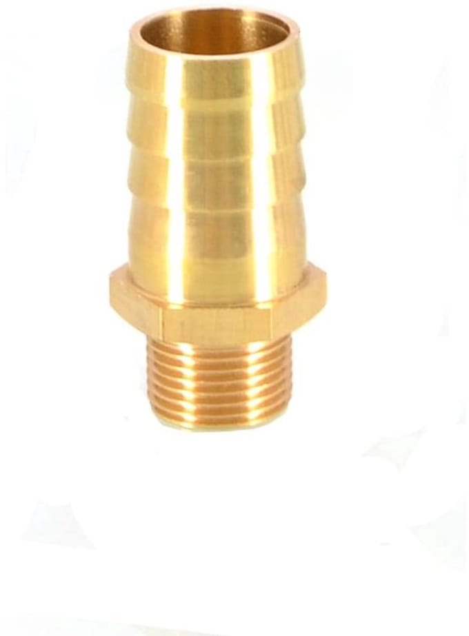 Allecto - Slangconnector Messing Stekker - Voor Lucht Water en Gas