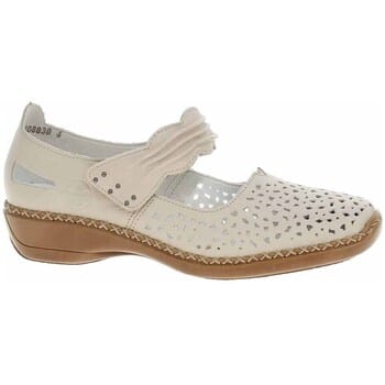 Rieker Dames Bandschoen - 41399-60 Lichtbeige - Maat 40