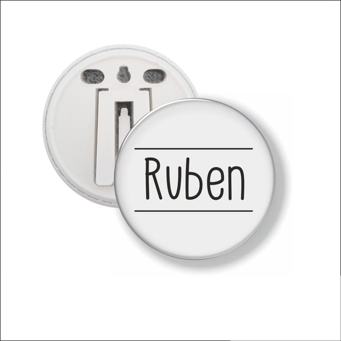 Button Met Clip 58 MM - Ruben
