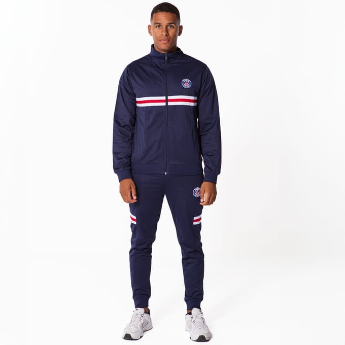 Paris Saint-Germain Trainingspak Heren - Maat M - PSG - Voetbakleding - Blauw - Polyester - Officiële Merchandise