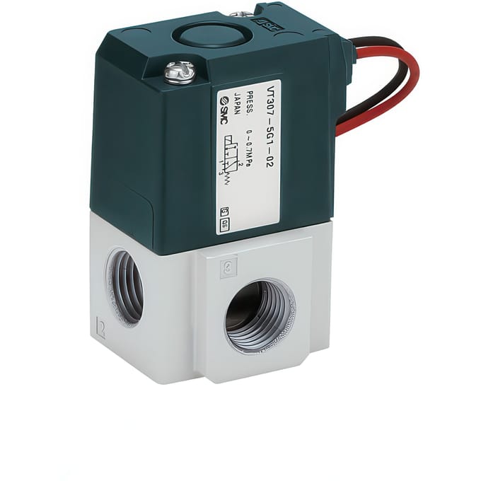 SMC 3/2-Weg In-Line Pneumatisch Magneetventiel - VT317-5DO-02F-Q
