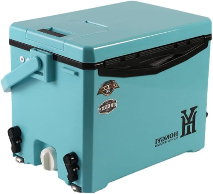 Harde ijsbox - Draagbare koeler - Dranken koel houden - Zware isolatiecontainer - 51.5 x 40.3 x 34.7 cm - Wit