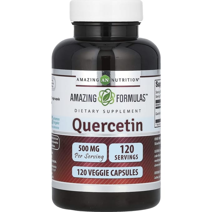 Quercetine, 500 mg, 120 plantaardige capsules