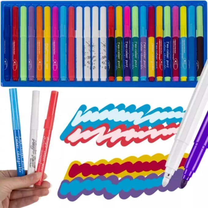 Maaleo Magische Markers Set - 25 stuks voor Creatief Tekenplezier