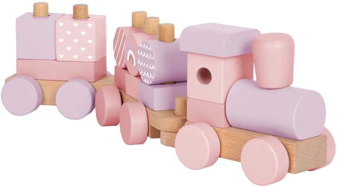 Small Foot - Wooden Train Pink