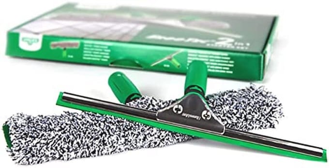 Professionele Raamreiniger Starterset 2in1 met 35 cm Wisser en Wasmachine