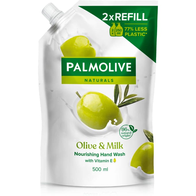 Palmolive Handzeep Navulling Doypack Naturals Olijf Melk - 500 ml