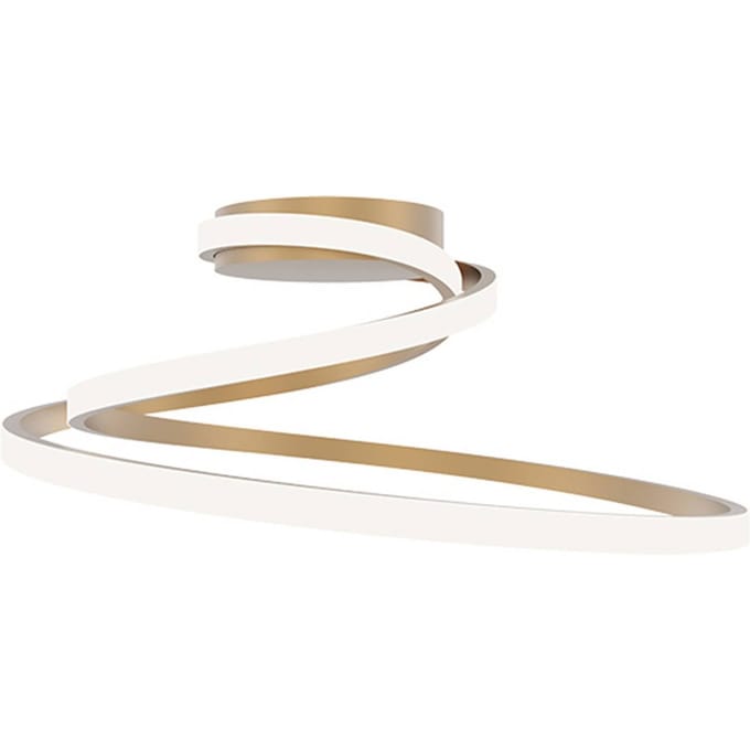 Luce Ambiente Design LED plafondlamp COASTER, goudkleurig, lengte 50 cm metaal, CCT