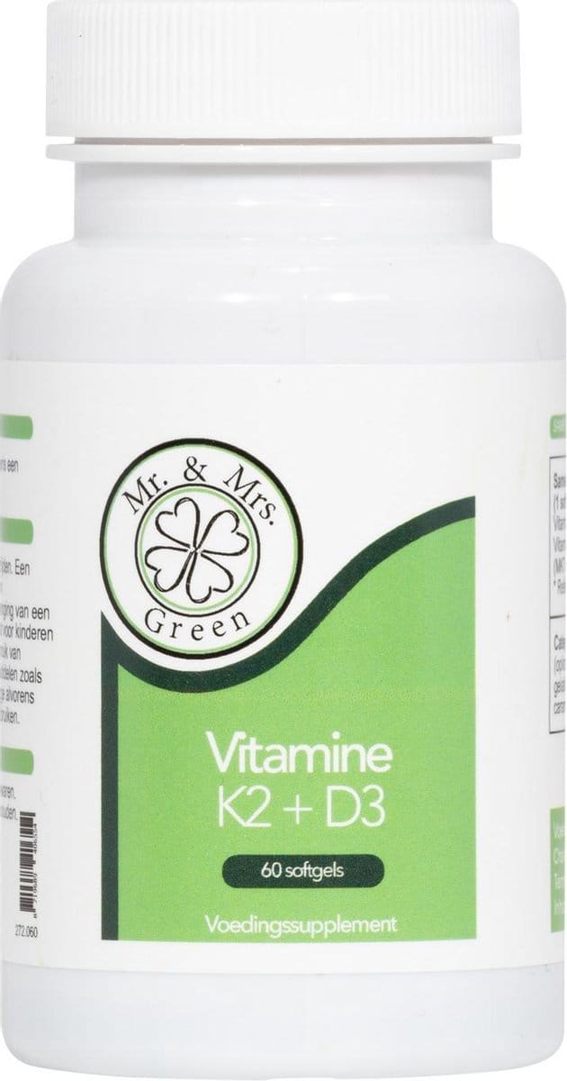 Vitamine K2 & D3, ondersteunt de bloedstolling (vitamine K) / ondersteunt de botten