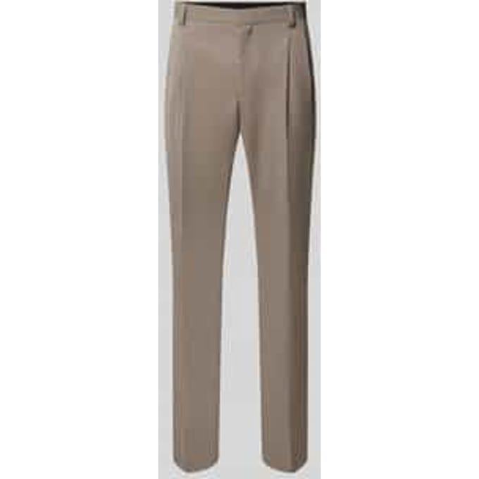 Super slim fit pantalon van scheerwolmix model 'Hesten261F1X'