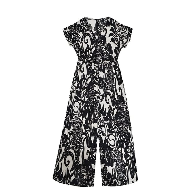 Jersey jumpsuit met riem dames Mat Fashion