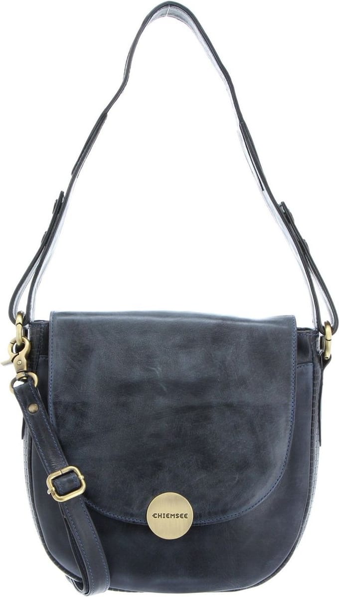 CHIEMSEE Leren Schoudertas Brisbane Shoulderbag Blue Blauw