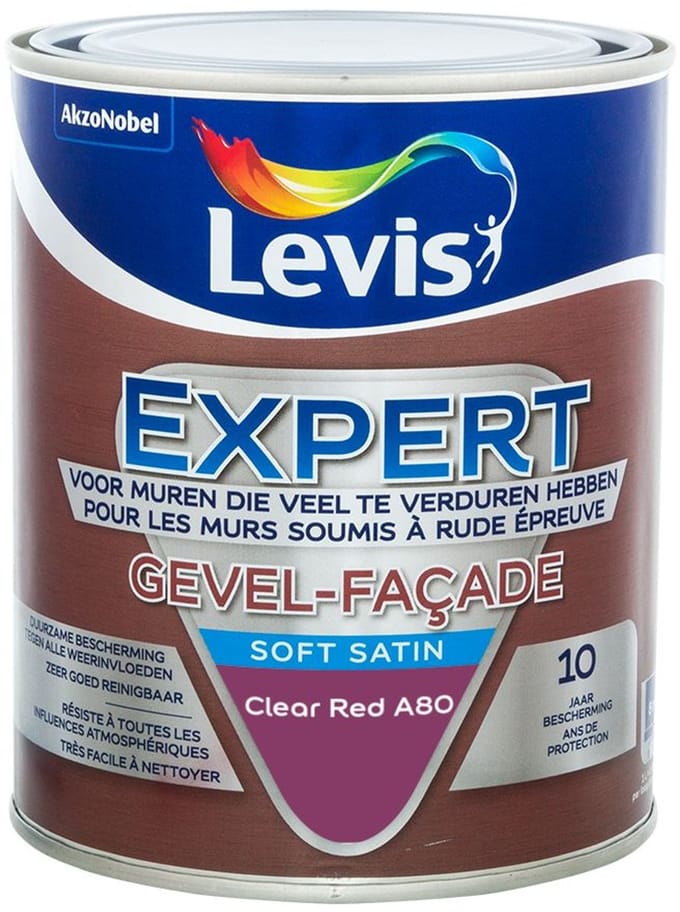 Levis - Expert Gevel Mix - Clear Red A80 - Mengverf - 1 L