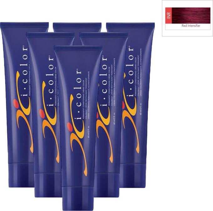 ISO i color Permanent Conditioning Crème Color 60ml Red Intensifier x 6 tubes