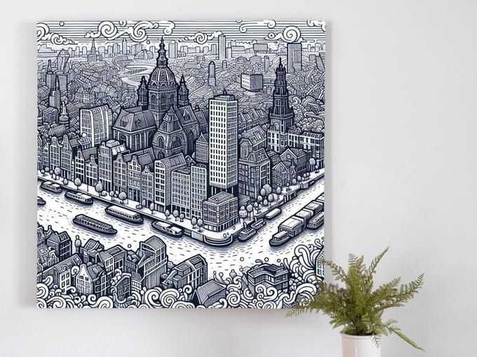 Kunstprint | Wanddecoratie | Canvas | 100 × 100 cm