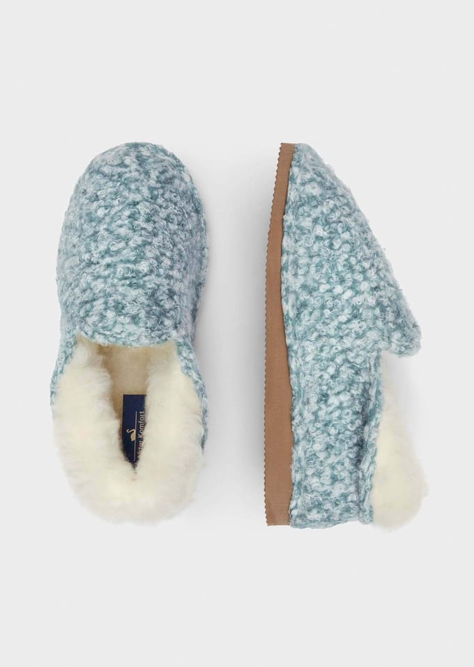 Pantoffels - mintgroen - Gr. 37 van Goldner Fashion