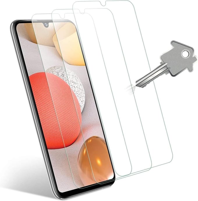 Screenprotector Glas - Tempered Glass Screen Protector Geschikt voor: Samsung Galaxy A22 4G - 3x