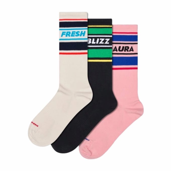 Happy Socks - 3-Pack Fresh Sneaker Socks - Heren - Sokken