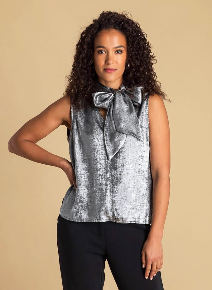 IVY BEAU Amylia Tops - Silver - maat 42