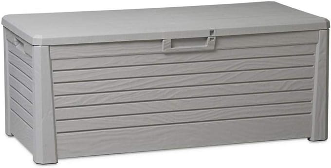Kussenbox 148 x 72 x 60 cm | Grijze Opbergruimte voor Buiten