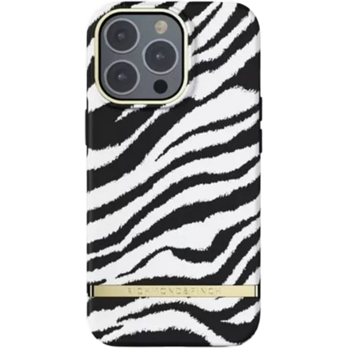Richmond & Finch - Trendy iPhone 13 Pro Hoesje | zebra
