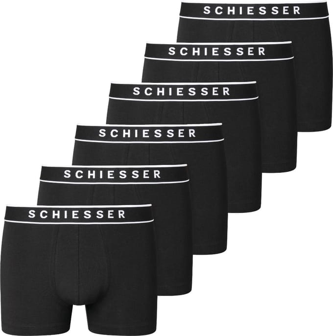 Schiesser Heren Shorts / Pants 6er Pack - 95/5 - Cotton