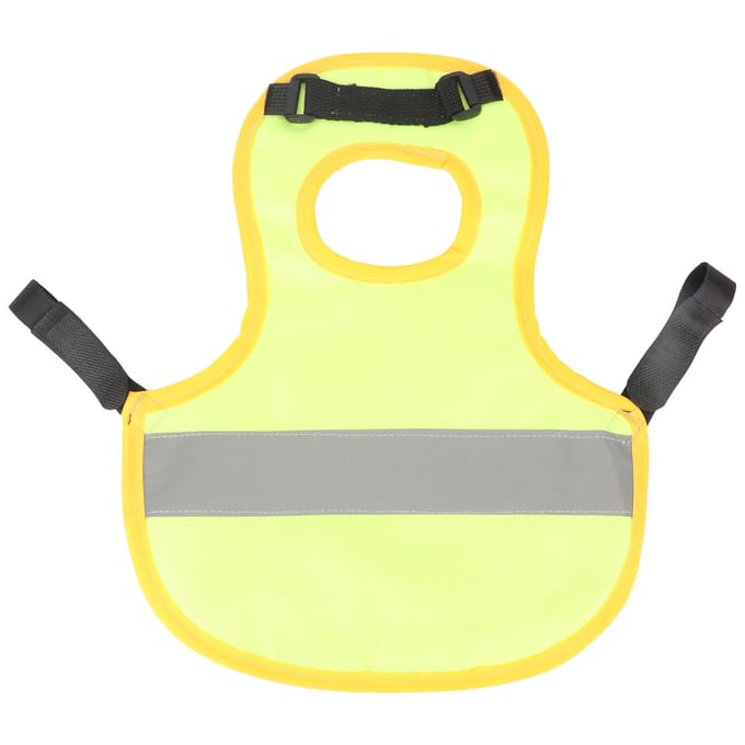 Kip Reflecterend Vest Polyester Herbruikbaar Bescherming tegen Veren Kip Harnas voor Kip Eend Ganzen geel