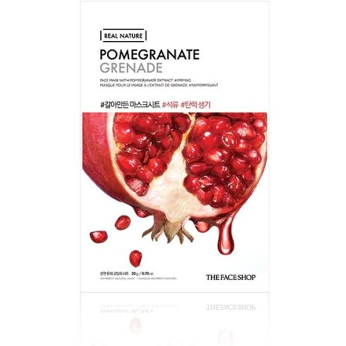 [PROMOTIE]THE FACE SHOP - Real Nature Face Mask - Pomegranate - 1stuk