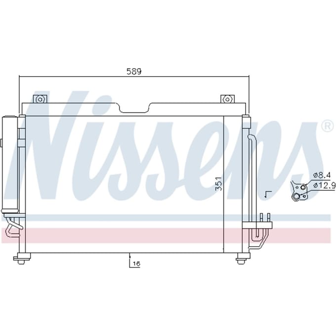 Condensator, airconditioning NISSENS 940559