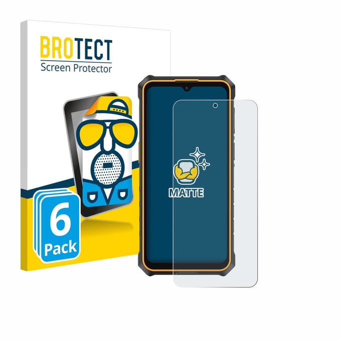 BROTECT - Screenprotector voor Ulefone RugKing 3 Pro - Folie Beschermfolie matte 6 Stuks