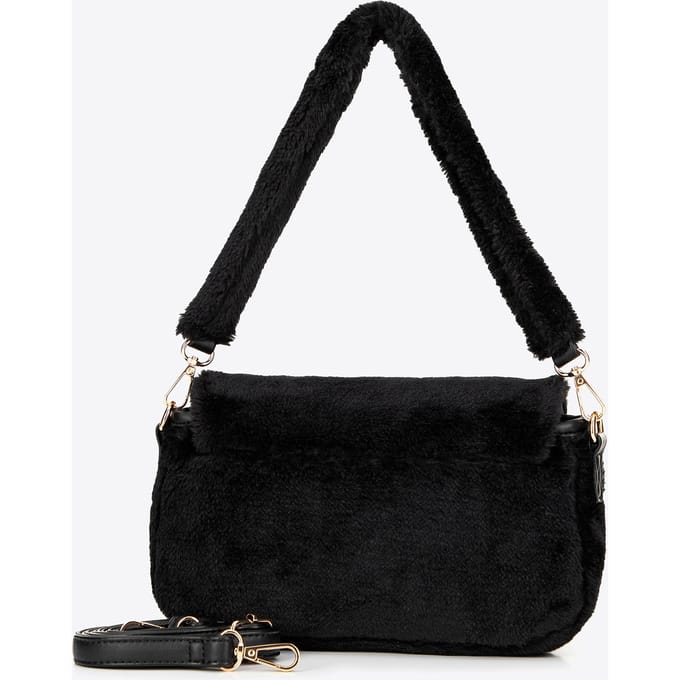 Wittchen - Dames Messenger Bag - Zwart - Bontaccent - Verwisselbare Riem