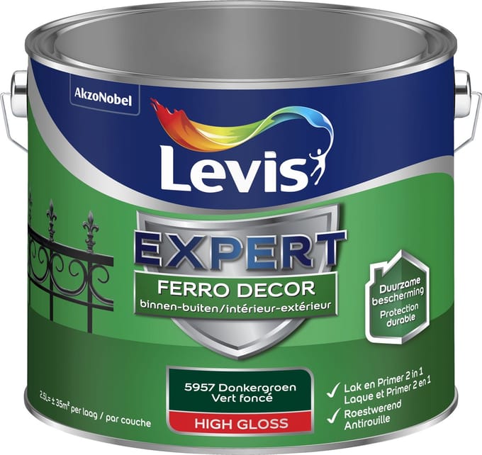 Levis - Expert Ferro Decor - Donkergroen - 2,5 L