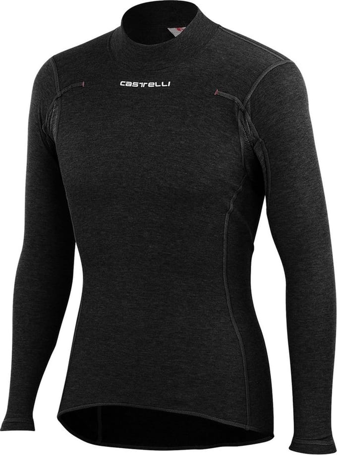 Castelli FLANDERS WARM Lange Mouwen Black - Mannen - maat S
