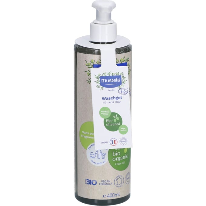 Mustela Bio Wasgel Hair & Body 400ML