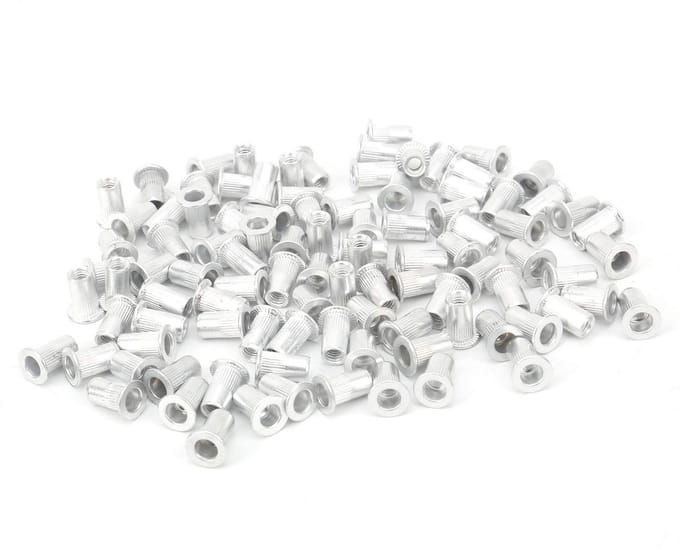 Dailygoods - 100 Stuks M8 Aluminium Klinkmoeren voor Diverse Toepassingen