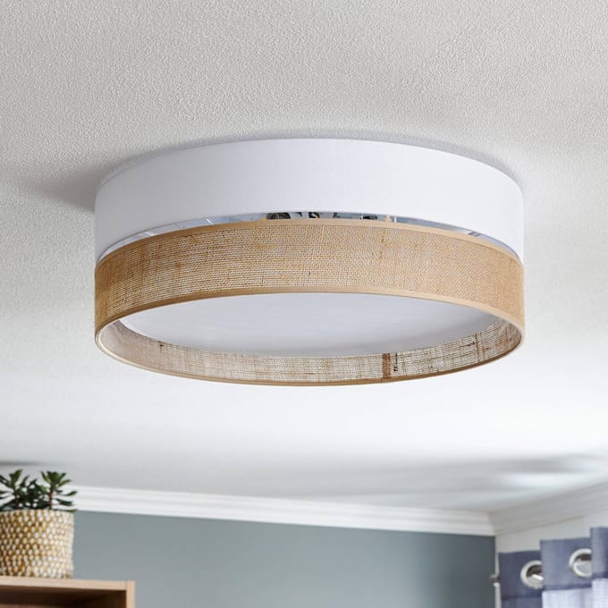 TK Lighting Plafondlamp Linobianco, Ø 45 cm