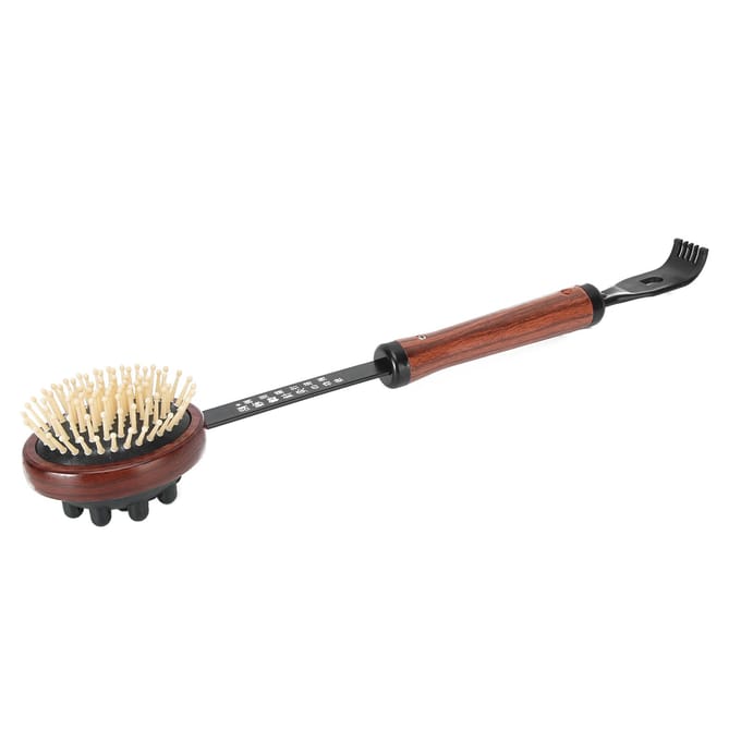 Multifunctionele 3-in-1 handmatige massagehamer, hoofdmassageapparaat, rugkrabber en massagetool black