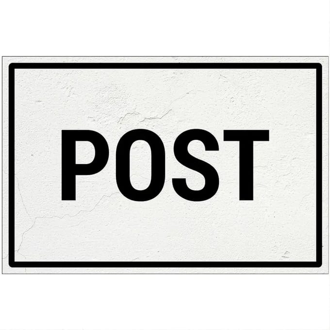 Post bord | Forex Re materiaal | 18 x 12 cm