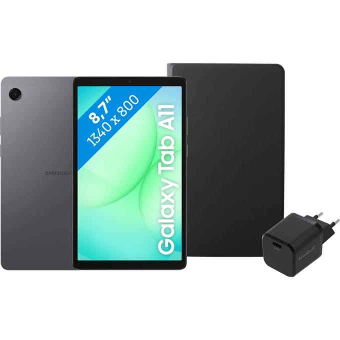 Samsung Galaxy Tab A11 8,7 inch 64GB Wifi Grijs + Basis Accessoirepakket