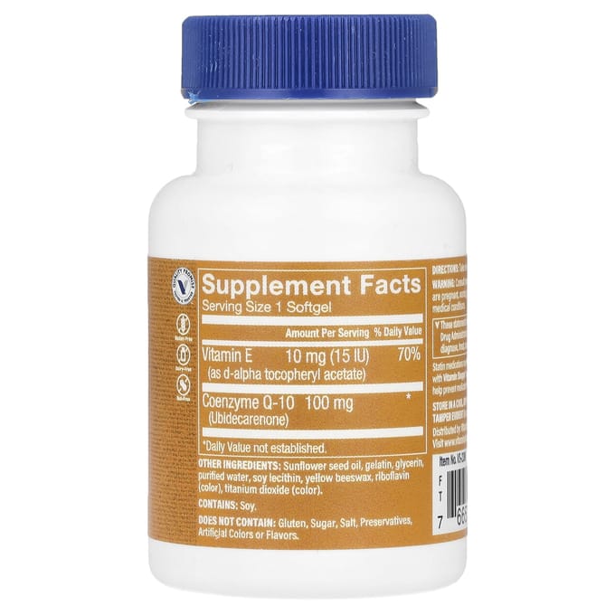 The Vitamin Shoppe, CoQ-10, 100mg, 30 softgels