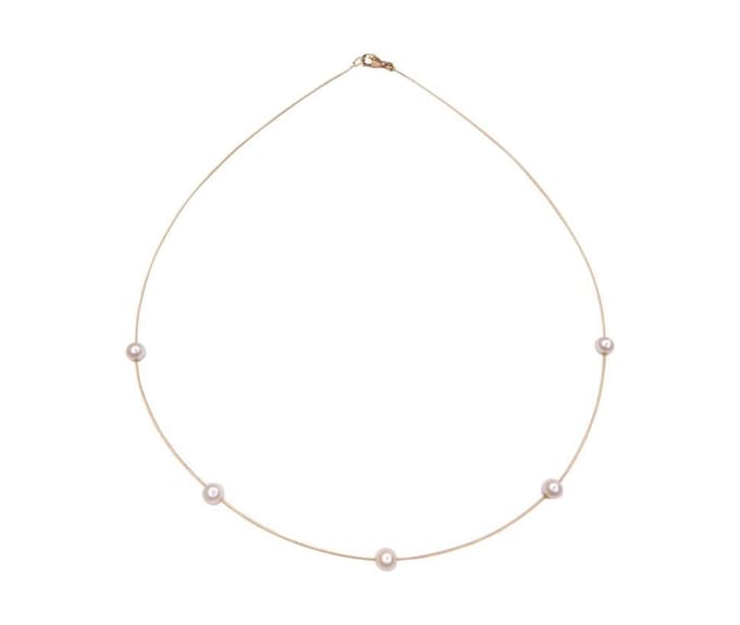 Gouden collier met parels