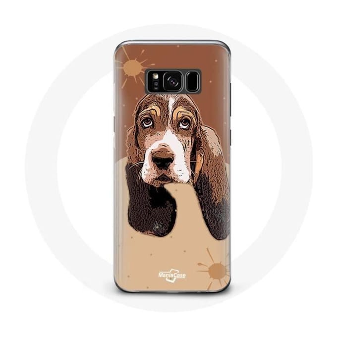 Case voor Samsung Galaxy S8 Basset Hound Dog-gezicht