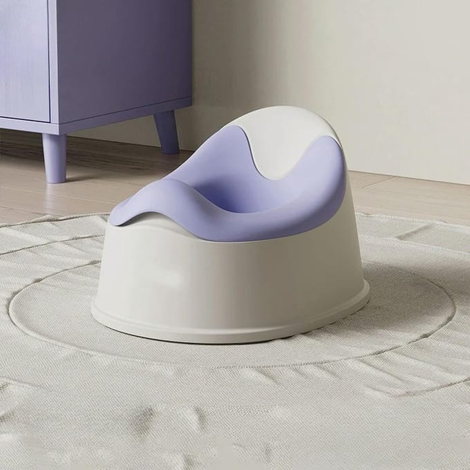 Baby Toilet Pot - Draagbaar Potje - Zindelijkheidstraining Thuis - Opvouwbaar Ontwerp - Stabiele Structuur - Grijs