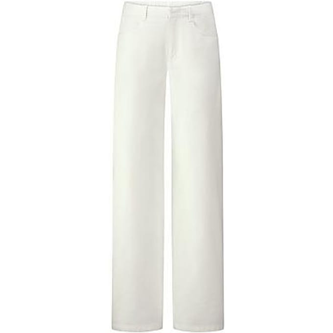 Wide Fit-jeans Van Peter Hahn wit
