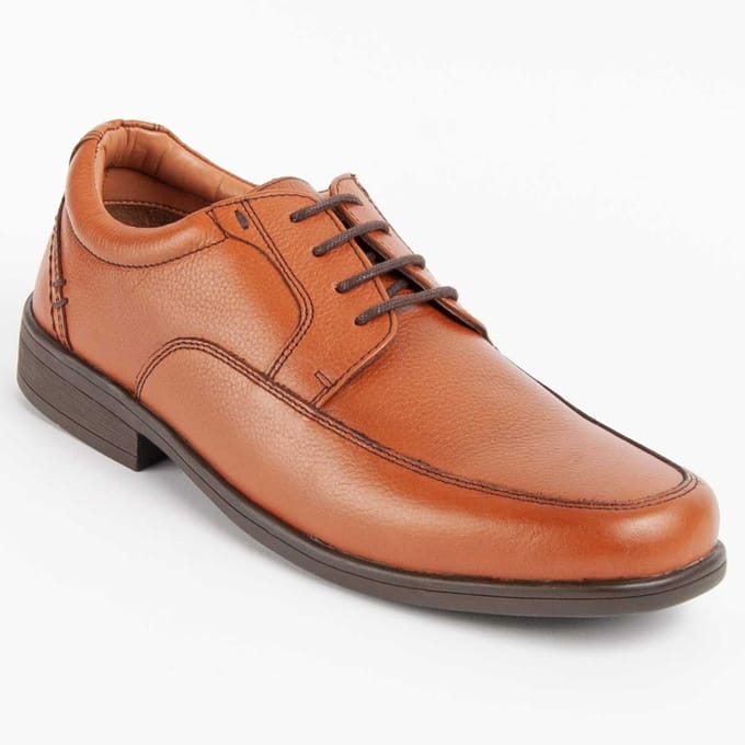 Zapato De Piel Para Hombre.  Purapiel  Confore11  102490 45 bruin