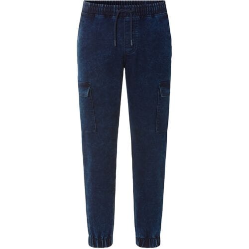LIVERGY Heren denim joggers (Blauw, M)