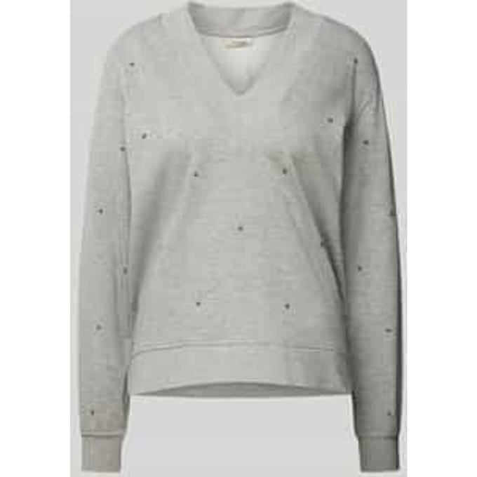 Sweatshirt met siersteentjes, model 'Nice'
